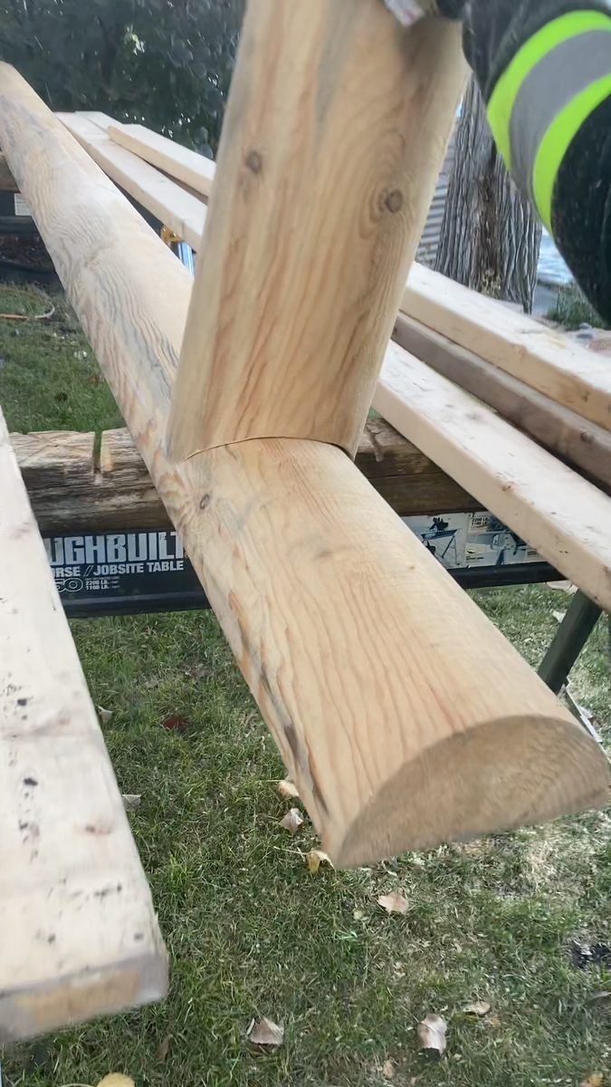 Timber Framing for Kenneth Fuller in Cleveland, MN