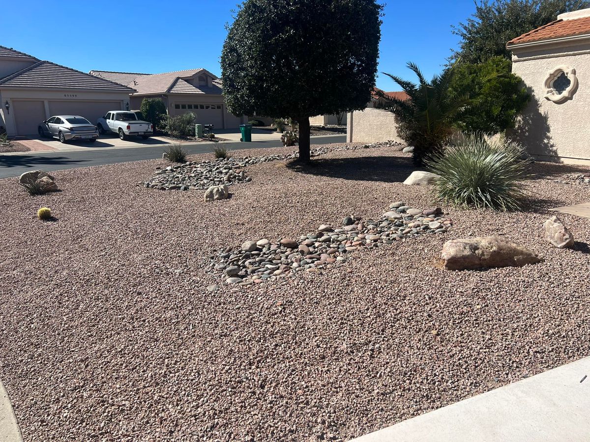 Gravel Installation for Sammy’s Yard Maintenance And Irrigation Repairs in Oracle, AZ