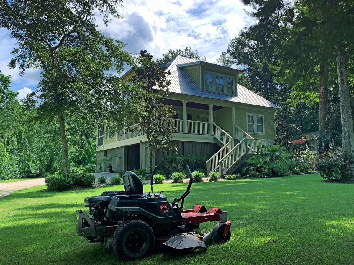 Pristine Lawn Maintenance for Poarch Creek Landscaping in Santa Rosa Beach, FL