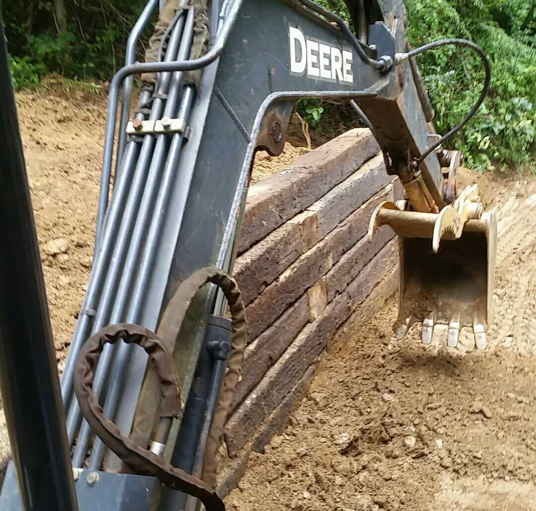 Grading & Excavating for Bass Concrete LLC in Weaverville, NC