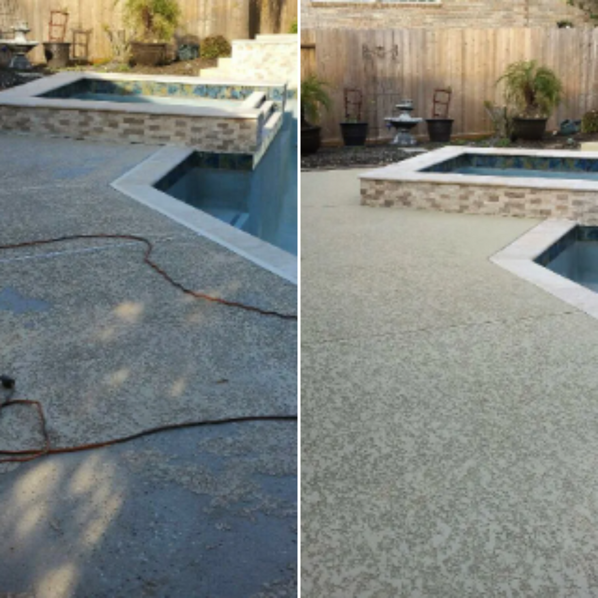 Pool & Patio Restoration for Texas Curb N Borders in Houston, TX