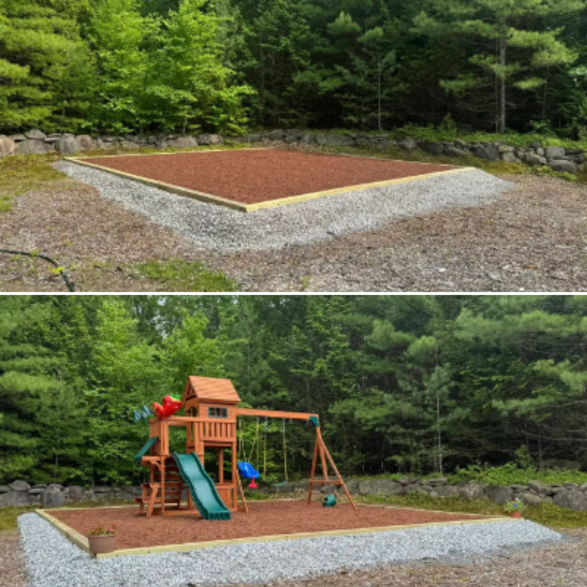 Mulch & Stone Installation for Baboosic Tree & Landscape in Merrimack, NH