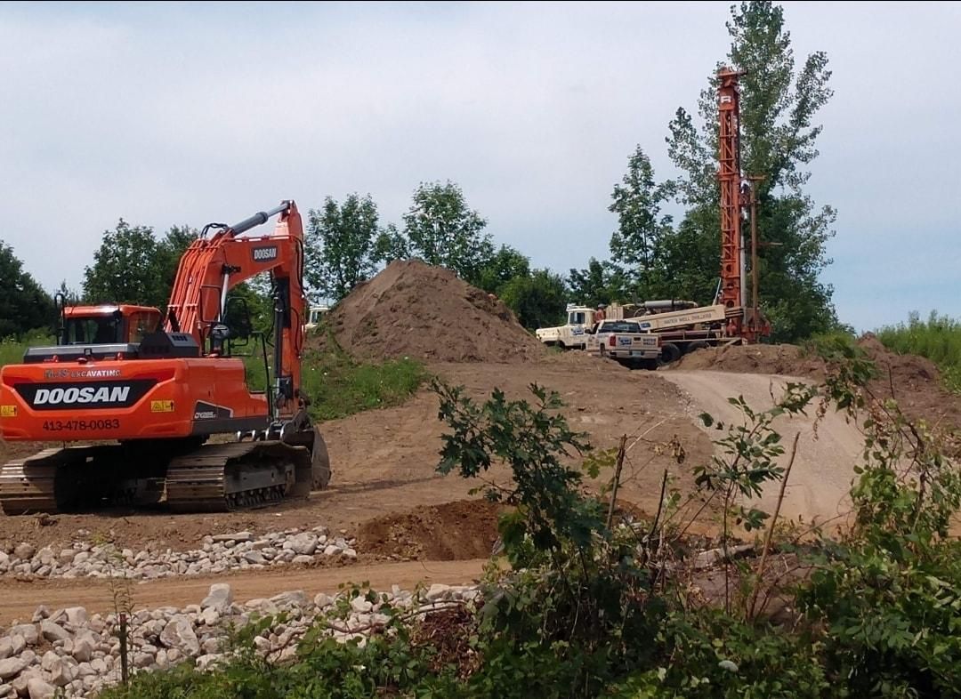 Foundation Digging for MJS Excavating in Hardwick, MA