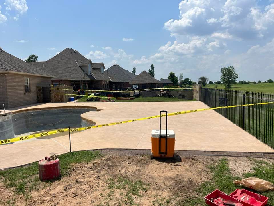 Patio Design & Installation for JMB Concrete Construction in Enid, OK