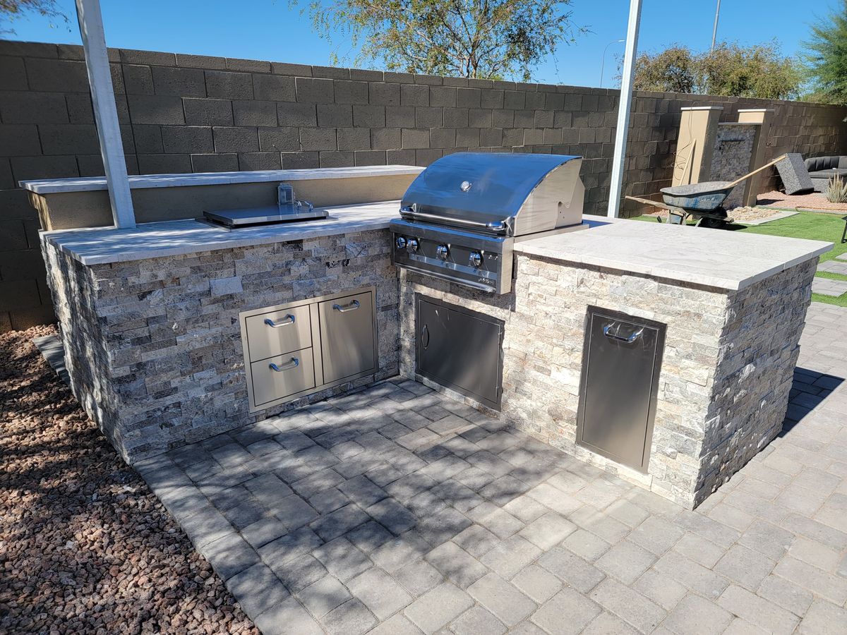 Pavers, Travertine & more for Zeescapes Design Concepts in Mesa, AZ