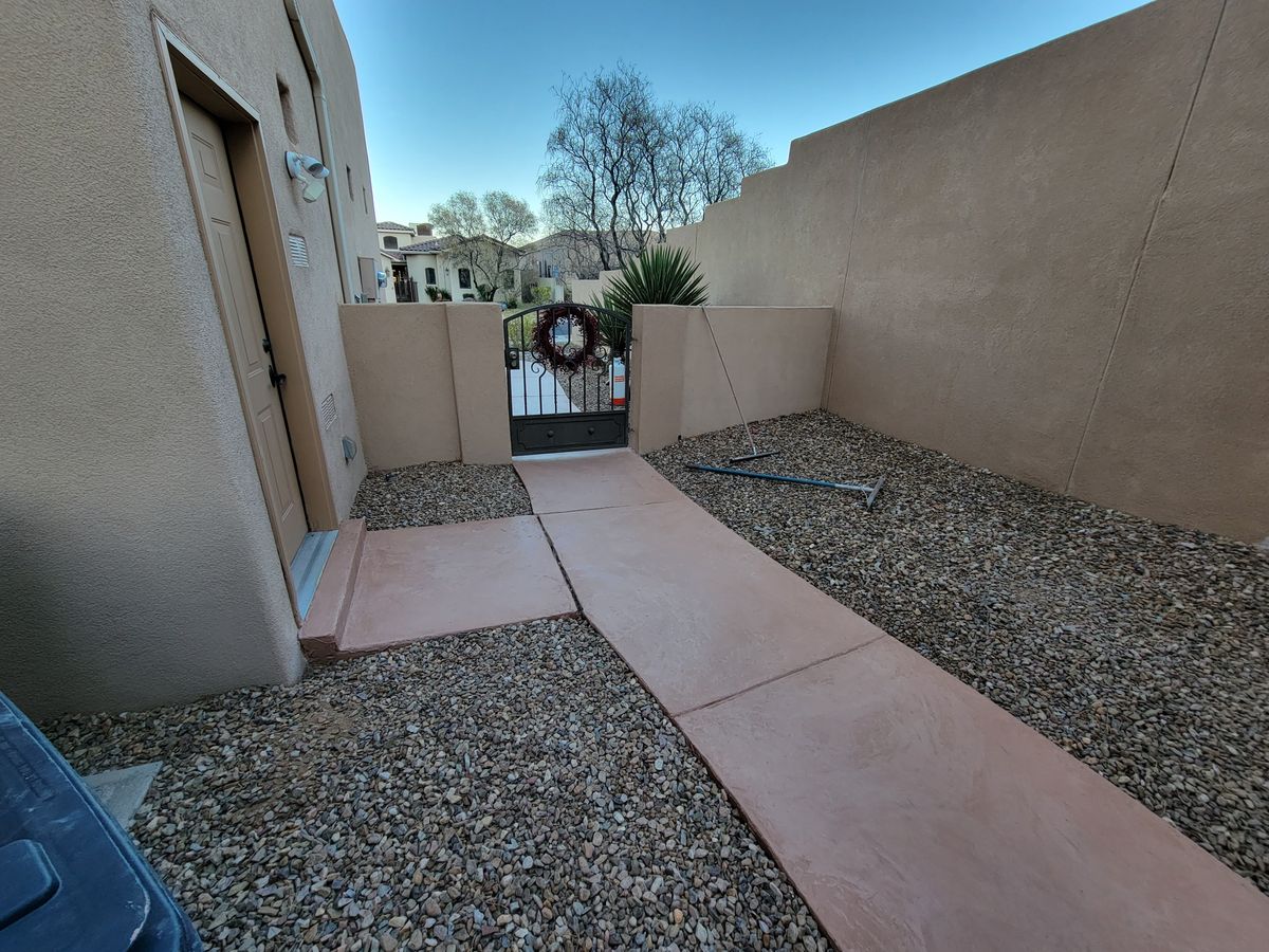 Concrete Installation for Not Just Concrete in Albuquerque, NM