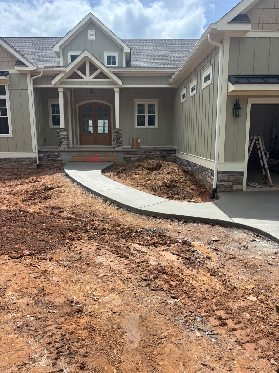 Concrete Flat Work for Baer & Sons Concrete in Greenwood County, SC
