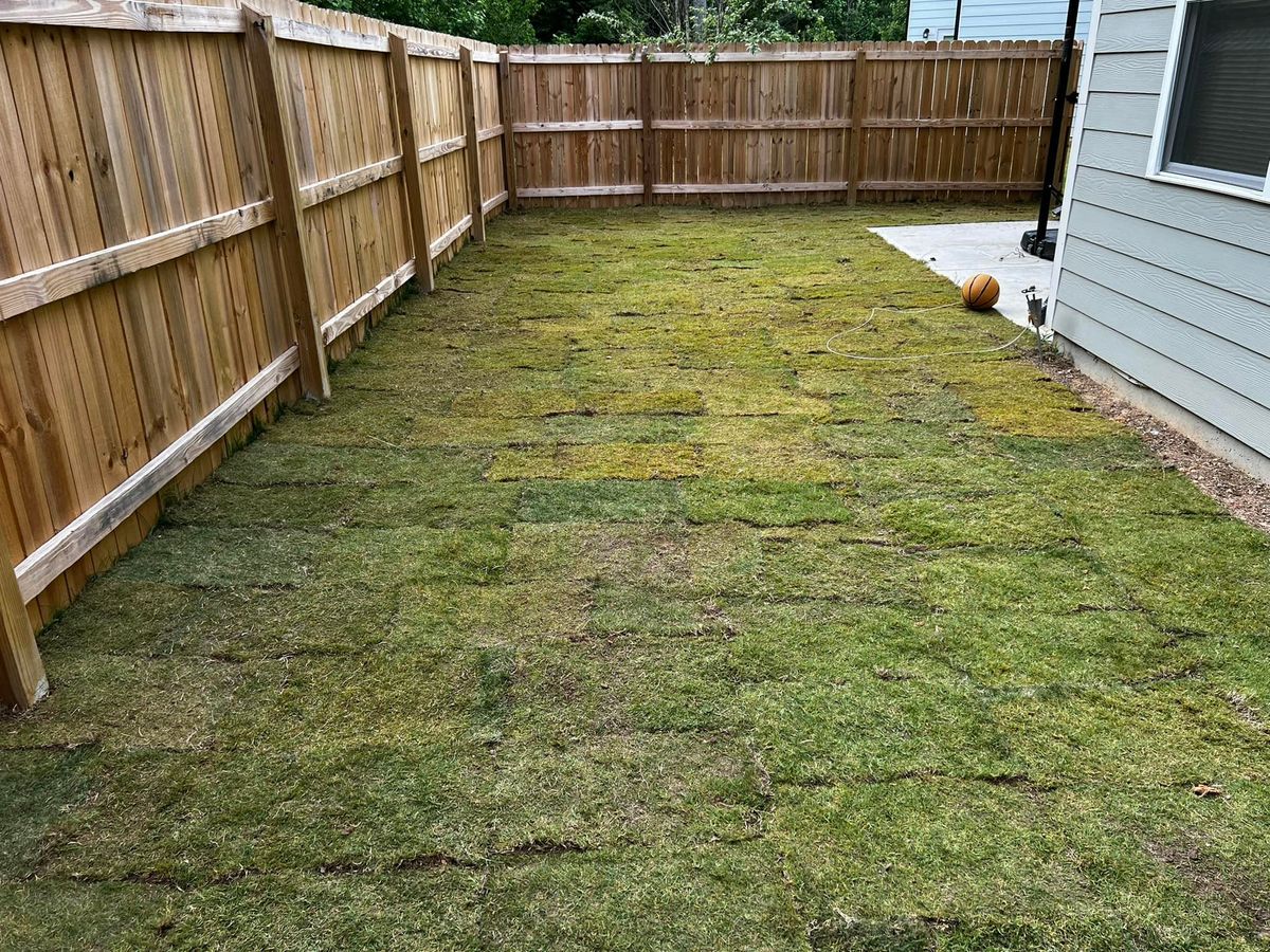 Sod Installation for Hendrix Family Landscaping in Dallas, GA