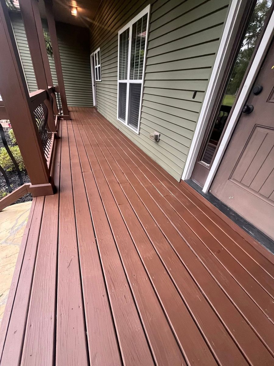 Staining for JJR Painting in Kannapolis, NC