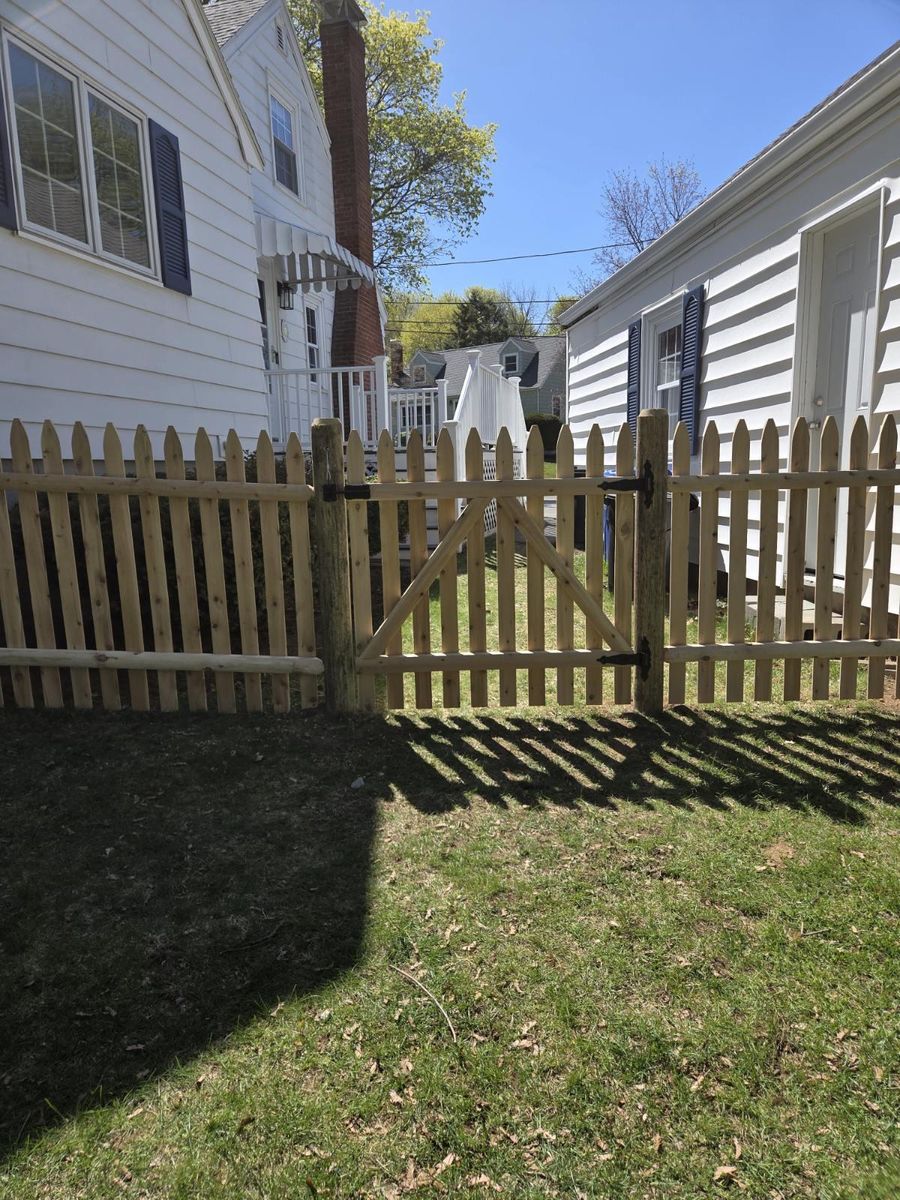 Wood Fencing Installation for Azorean Fence in Peabody, MA