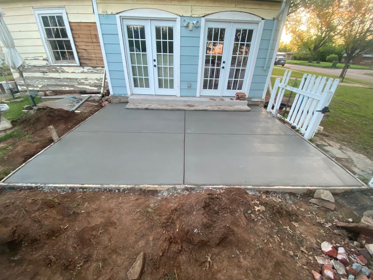 Driveway Construction for Rock of Ages Concrete LLC in Denton, TX
