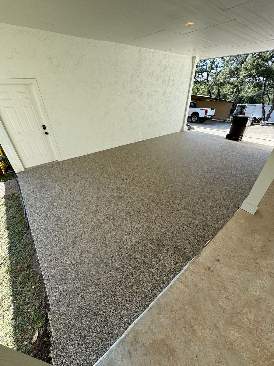 “Tex Stone” Resin Bound Overlay for TEX STONE Resin & Epoxy Coatings in Schertz, TX