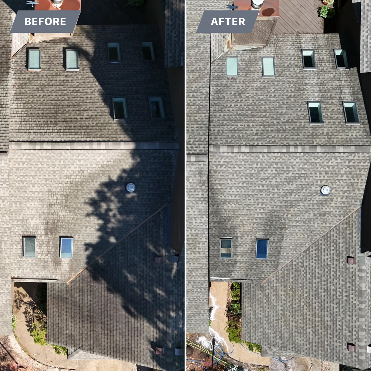 Roof Soft Wash for LeafTide Solutions in Richmond, VA