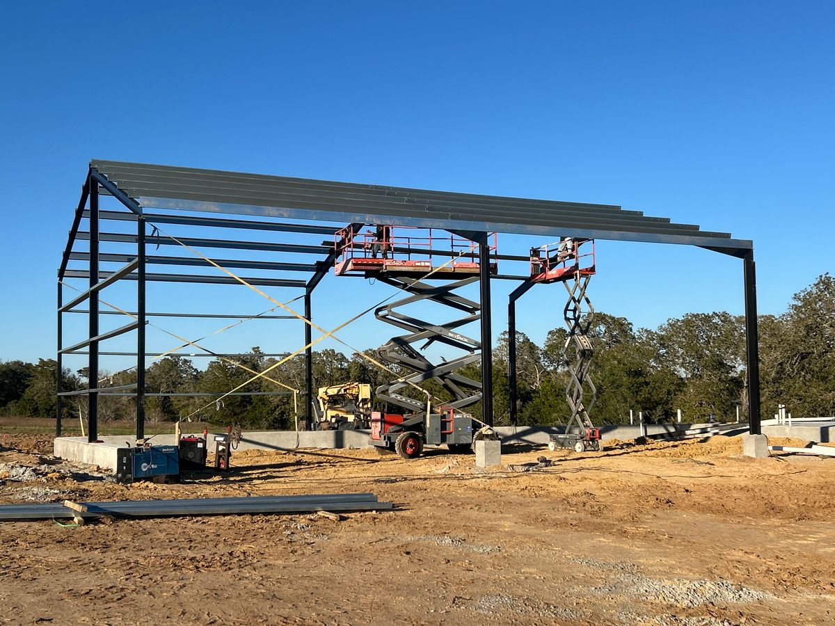 Barndominium Construction for 292 Construction LLC in Gonzales County, TX