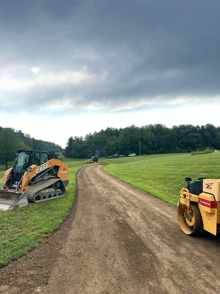 Grading for James R Carter Paving in Roanoke, VA