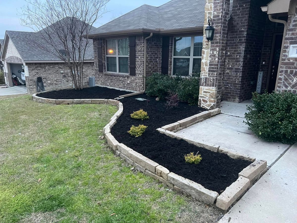 Mulch Installation for JDR Texas Landscaping Pros in Seagoville, TX