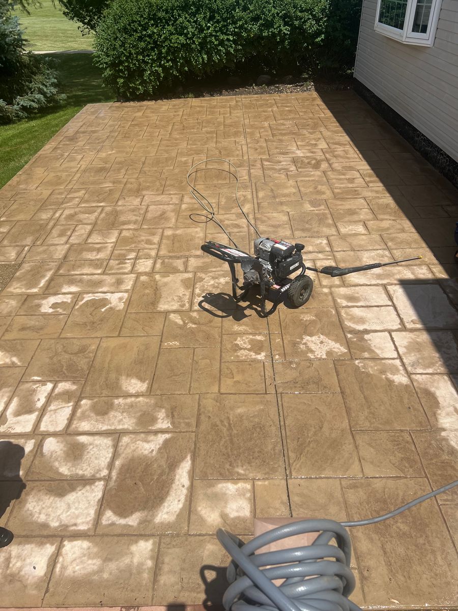 Stamped Concrete Installation for Luna Dynasty Concrete in Chicago, IL