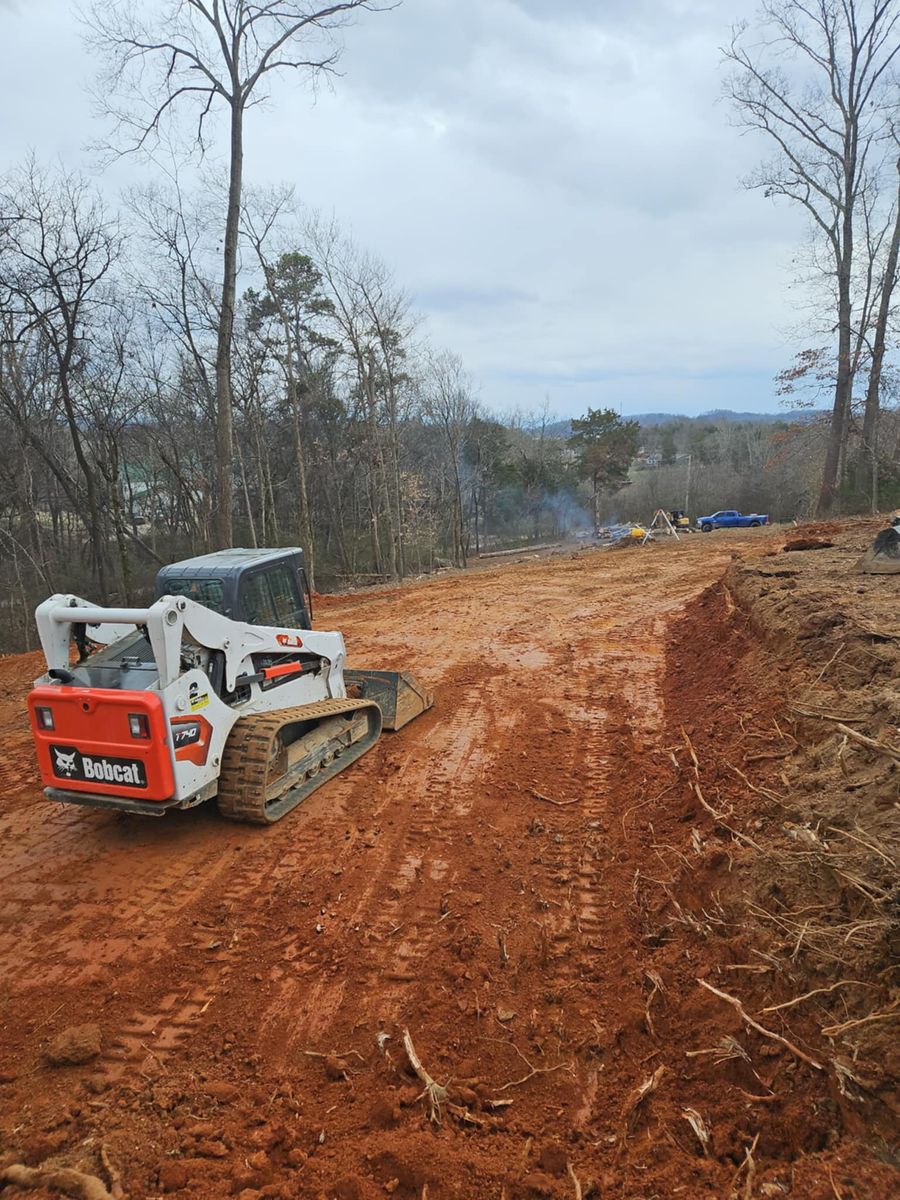 Land Grading for Bledsoe & Sons Excavating and Developing in Dandridge, TN