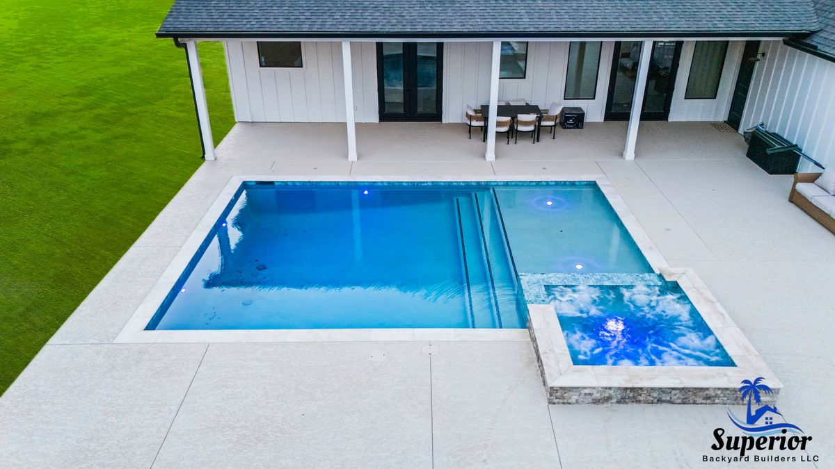 Custom Pool Design for Superior Backyard Builders LLC in Livingston, TX