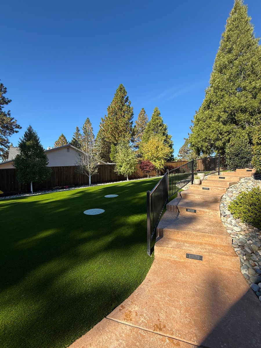 Artificial turf installation for Diamond Landscape & Hardscape in Diamond Springs, CA