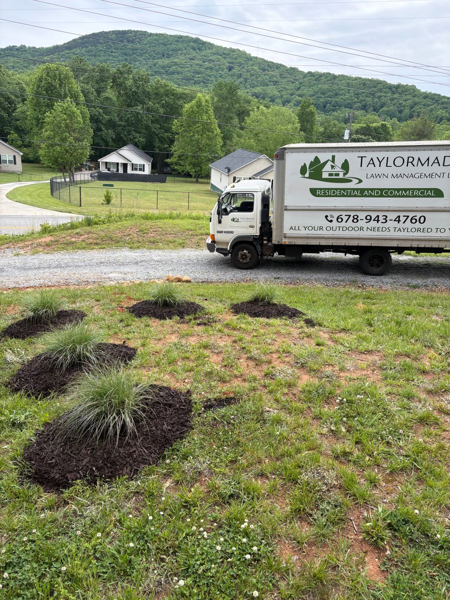 Mulch and Pinestraw Installation for Taylormade Lawn Management in Habersham County, GA