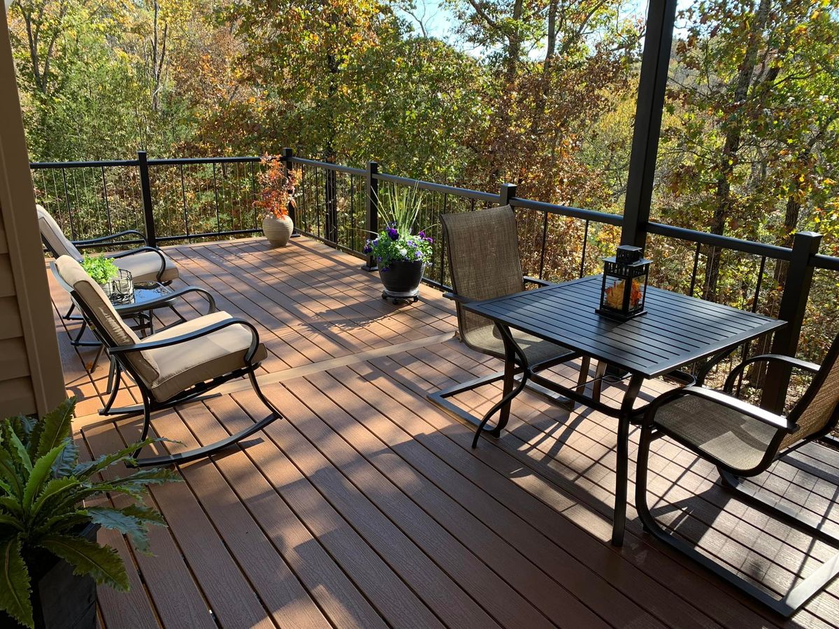 Custom Deck Construction for Ozark Deck Company in  Rogers, Arkansas