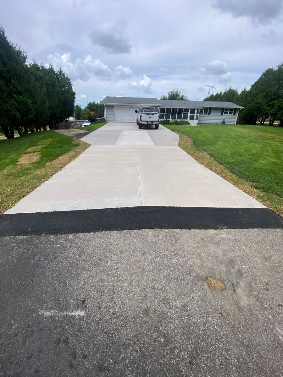 Driveway Install for TDC Excavating in Dubuque, IA