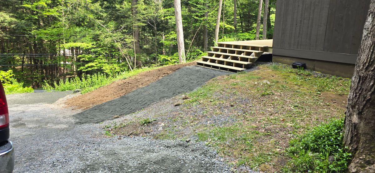 Deck and Patio Installation for AA Family Construction in Lebanon, NH