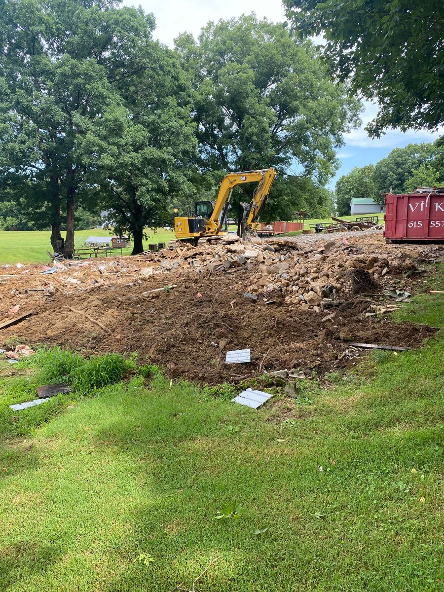 Demolition for PLW Construction in Dickson, TN