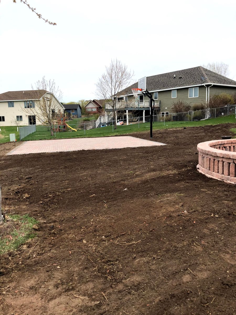 Dirt Work for Davis Landscaping in Wilson, WI