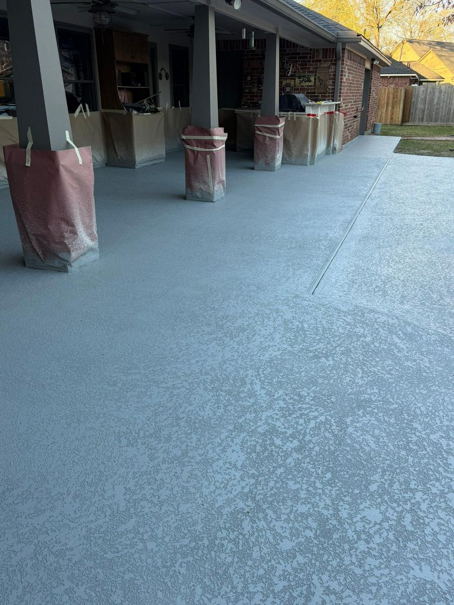 Epoxy Floor Coatings for Texas Curb N Borders in Houston, TX