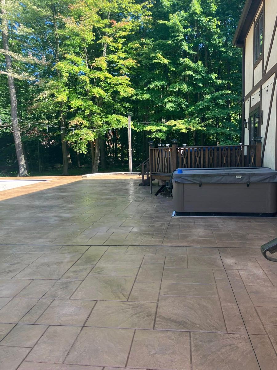 pool concrete installation for Lake Erie Companies in Grand River, OH