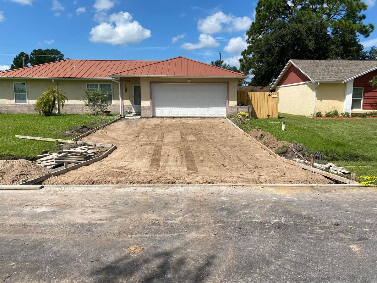 Driveway Repair & Replacements for Green Hammer Concrete in Palm Bay, Florida