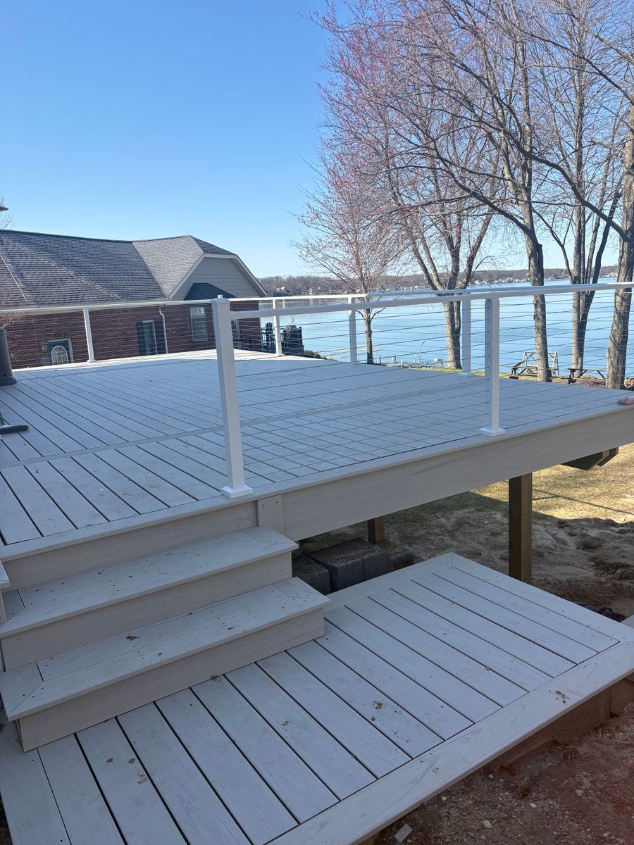 Deck Installation for Willson's Contracting in Davison, MI