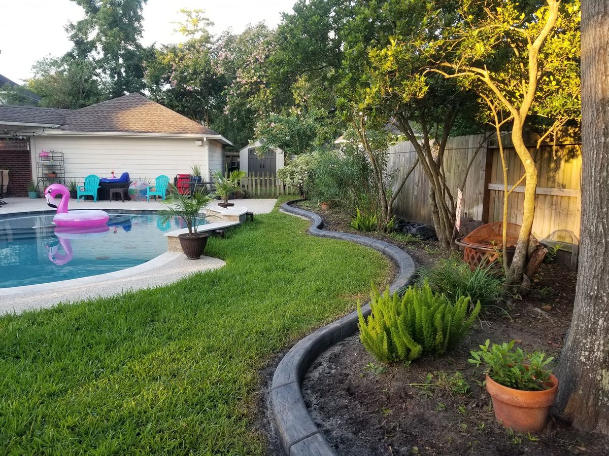 Pool Remodels for Texas Curb N Borders in Houston, TX