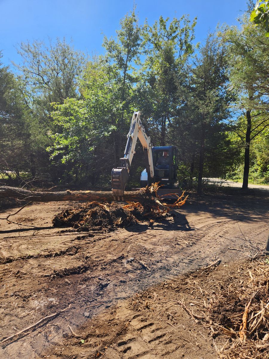 Land Clearing and Mulching for L&T Excavating in Topeka, KS