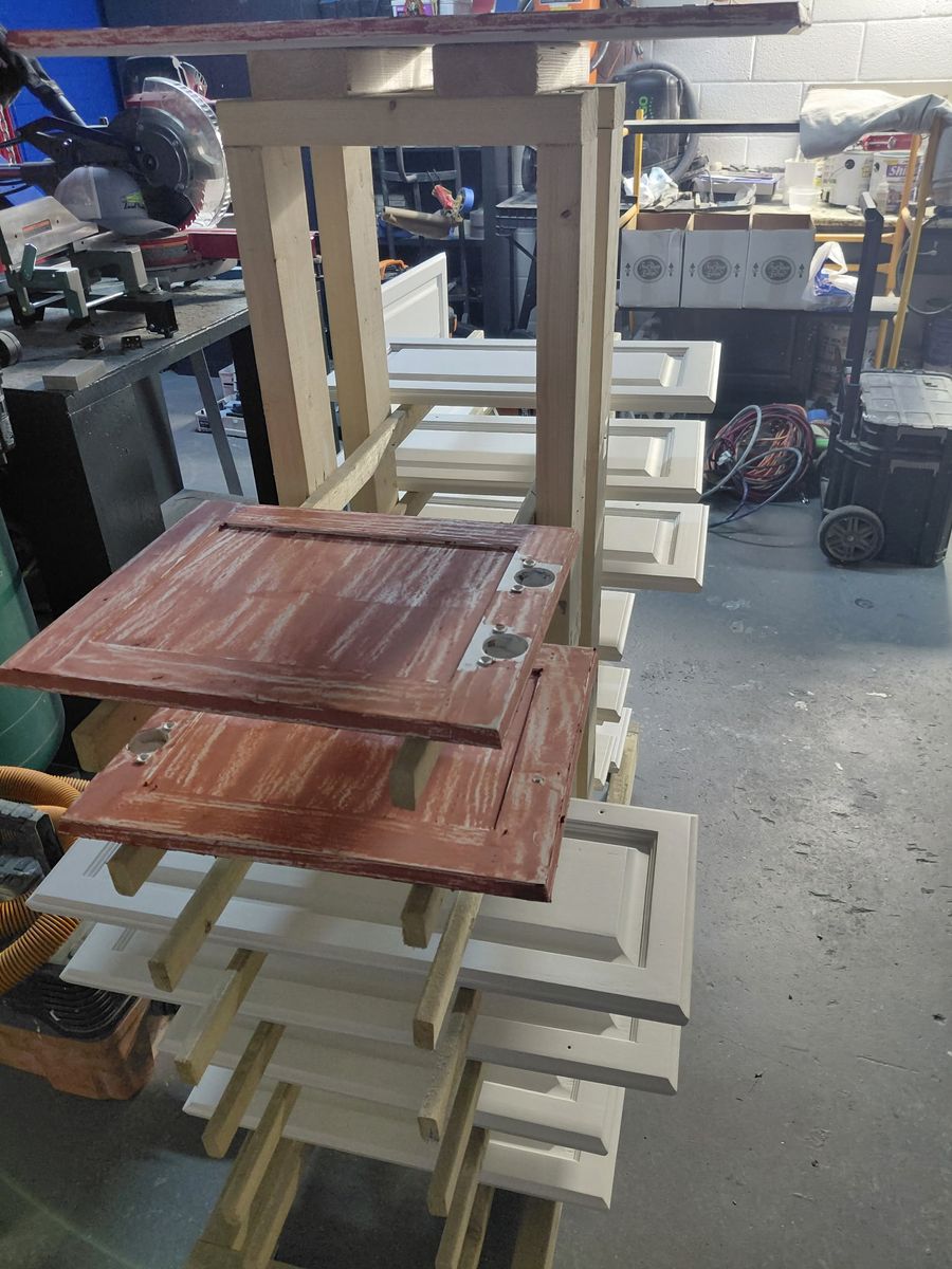 Kitchen and Cabinet Refinishing for Bambinos Painting in Durham, NC