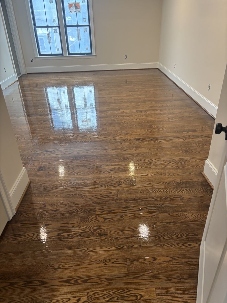 Refinishing hardwood flooring for Jason Tench Flooring LLC in Richmond, VA