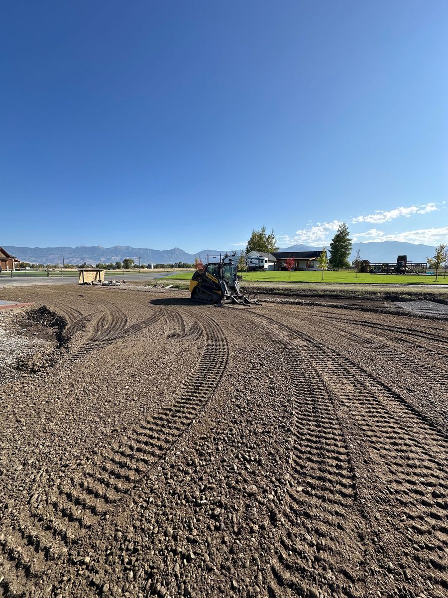 Grading /Dirt Work for R&H Homes in Bozeman, MT
