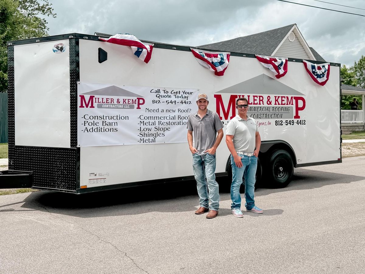 Commercial Roof Repairs for Miller & Kemp Contracting in Bloomfield, IN