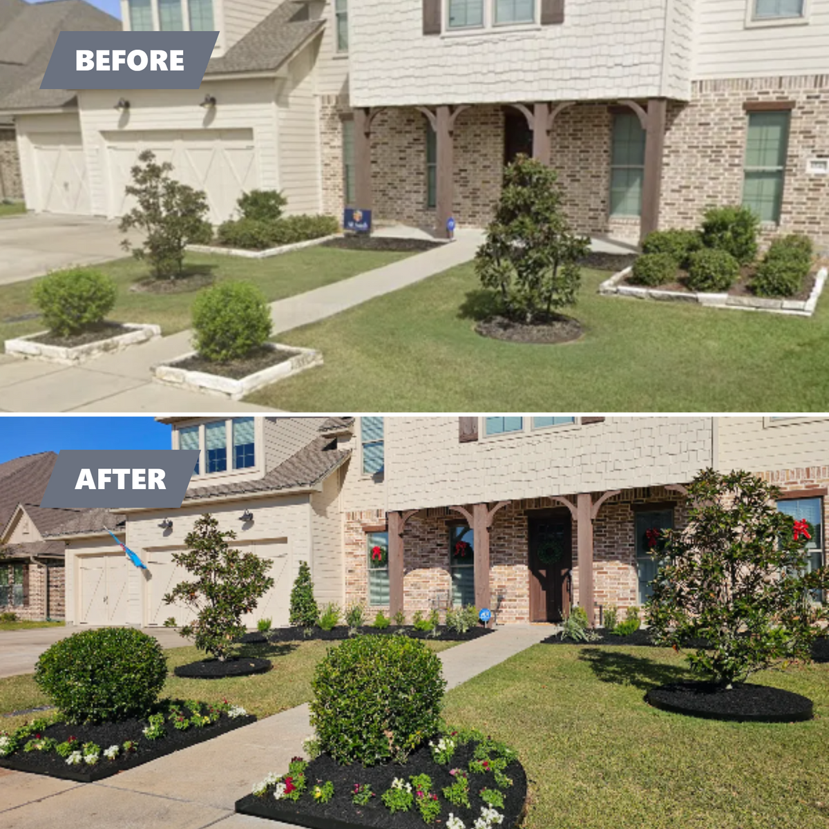 Fall Clean Up for Bruno's Professional Lawn's & Landscape in Beaumont, TX