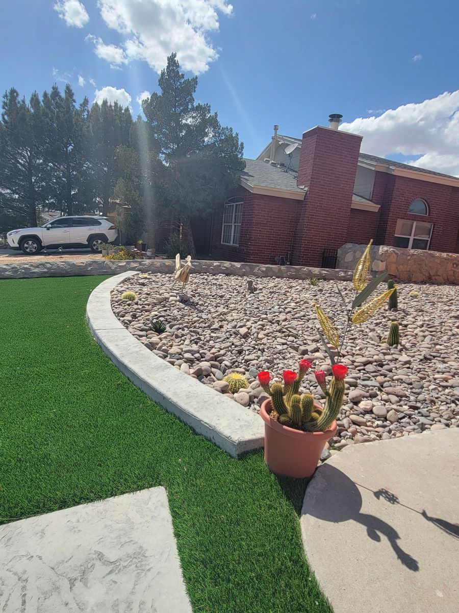 Rockscape and Gravel for Great Outdoors Patio Projects in El Paso, TX