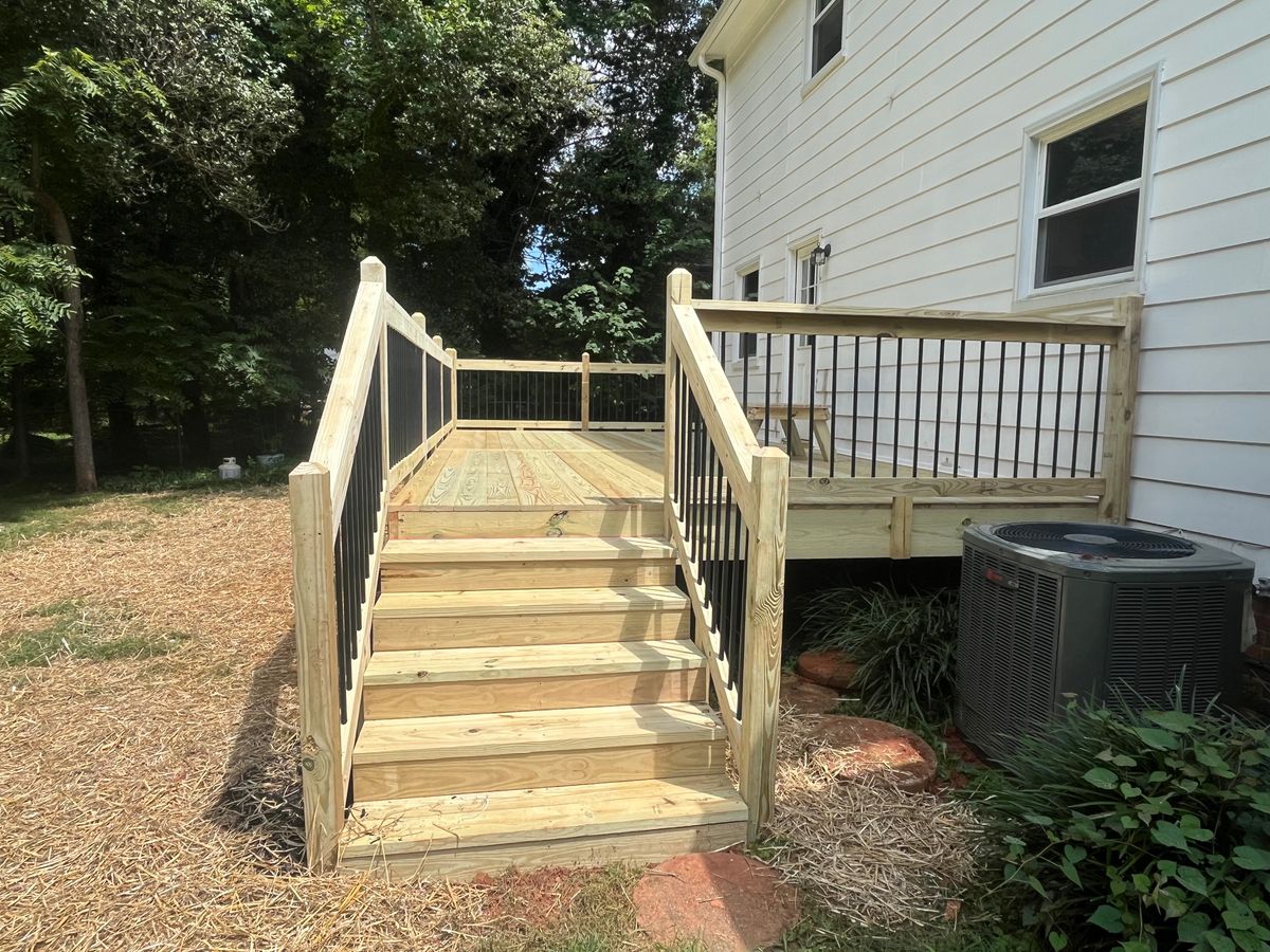 Screen Porch & Deck Installation for Hughes Builders LLC in Greensboro, NC