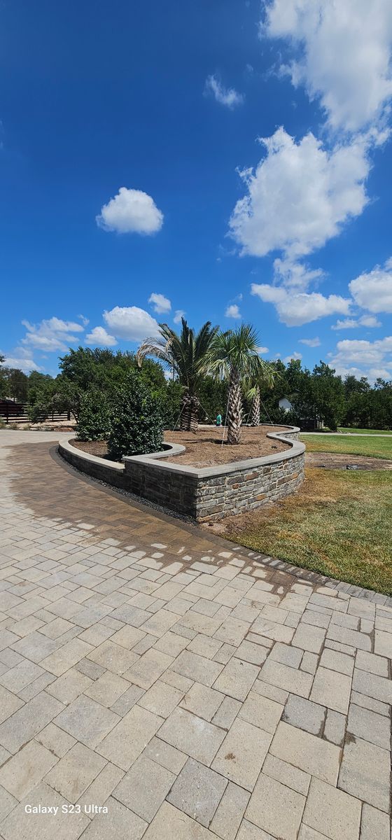 Tree Installation for Martin's Masonry & Landscaping in Leander, TX