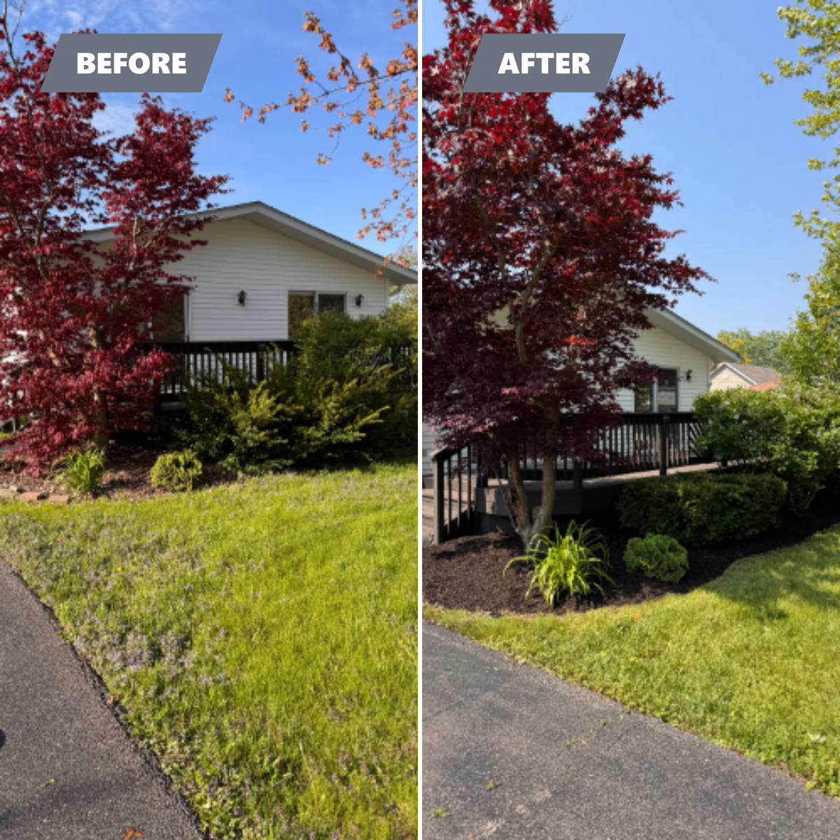 Edging and Mulch Installation for H&L Lawn Care LLC in Twin Lakes, WI