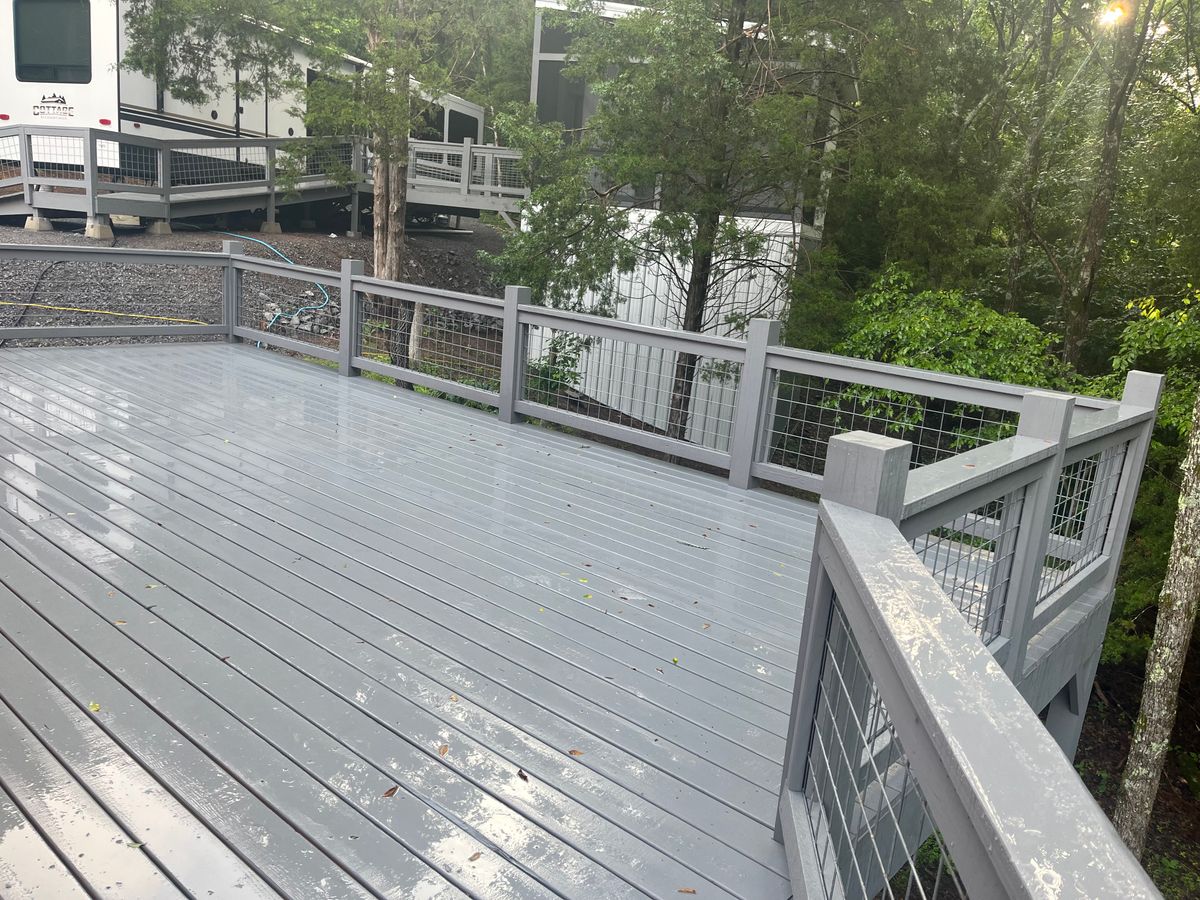 Deck, Patio and Gazebo installation for Barrett Home Services in Hendersonville, TN