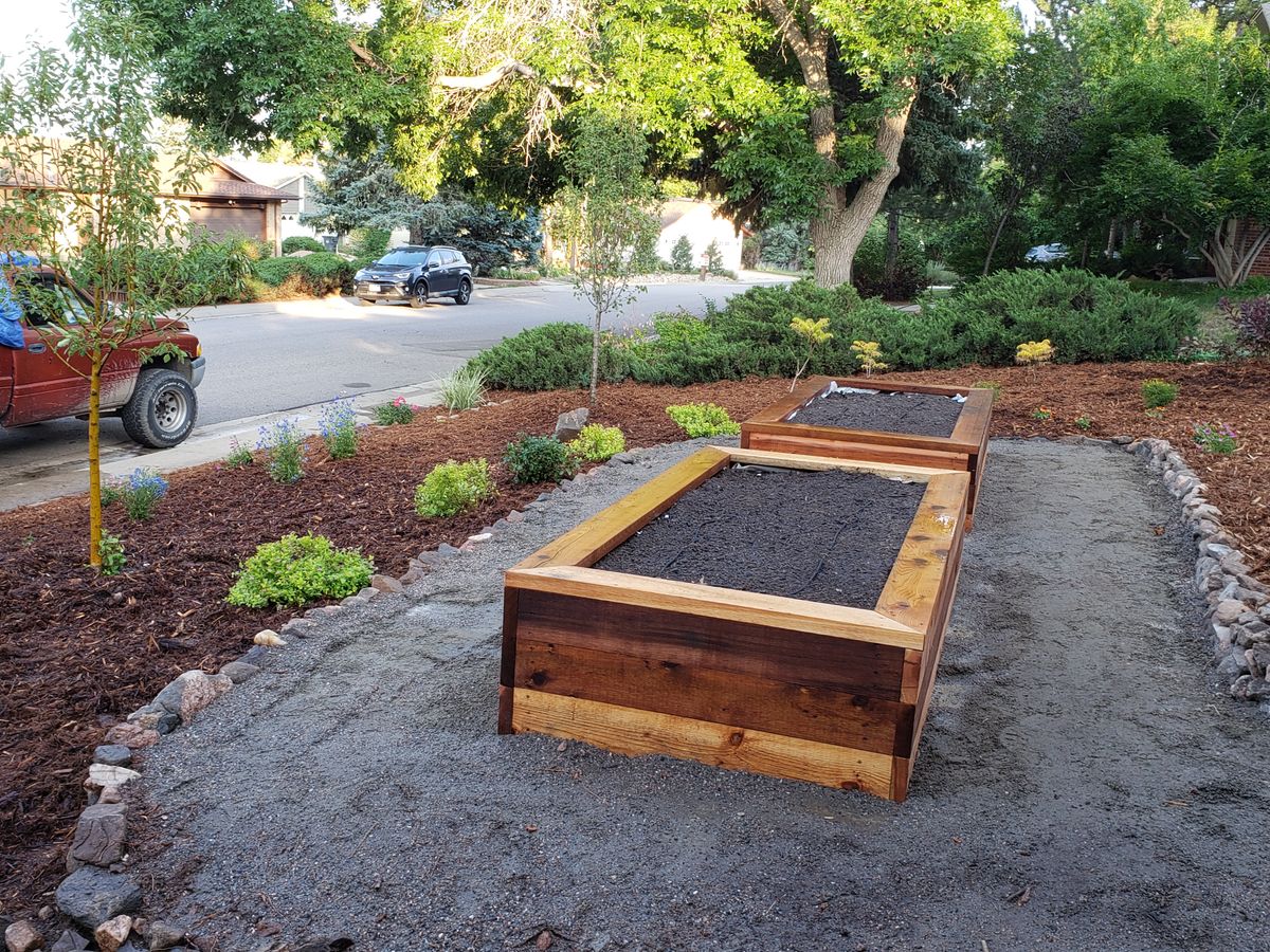 Mulch Installation for JS Landscaping Colorado in Denver, CO