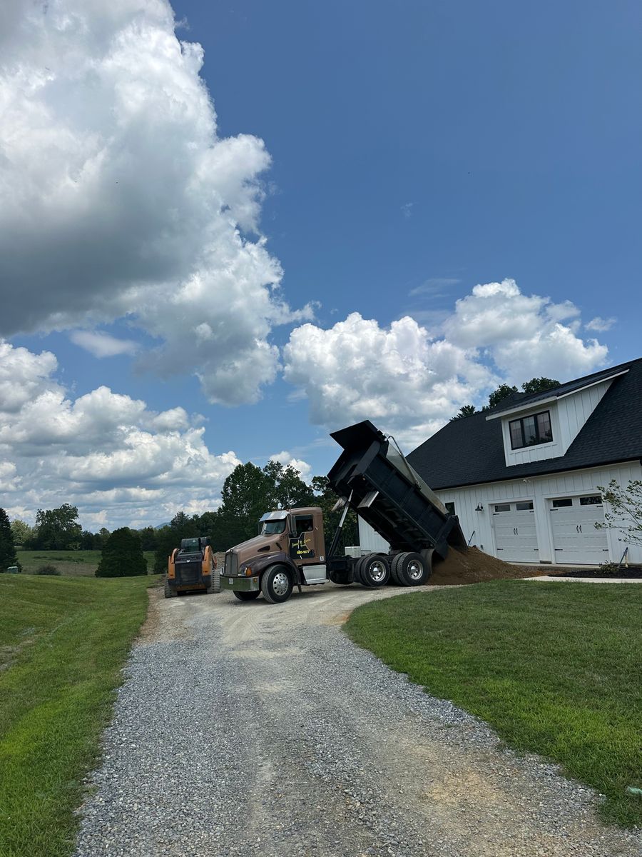Grading for James R Carter Paving in Roanoke, VA