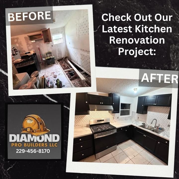 Kitchen Renovation for Diamond Pro Builders in Tifton, GA