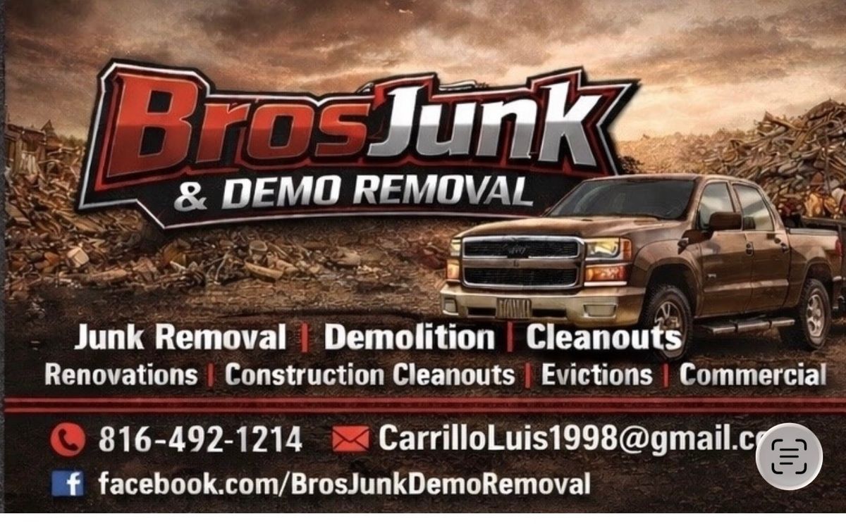 Cleanouts for Bros Junk & Demo Removal in Kansas City, MO